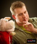 shhh. the puppet show is starting